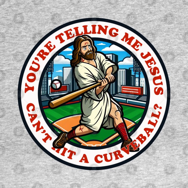 Jesus Can't Hit a Curveball by PopCultureShirts